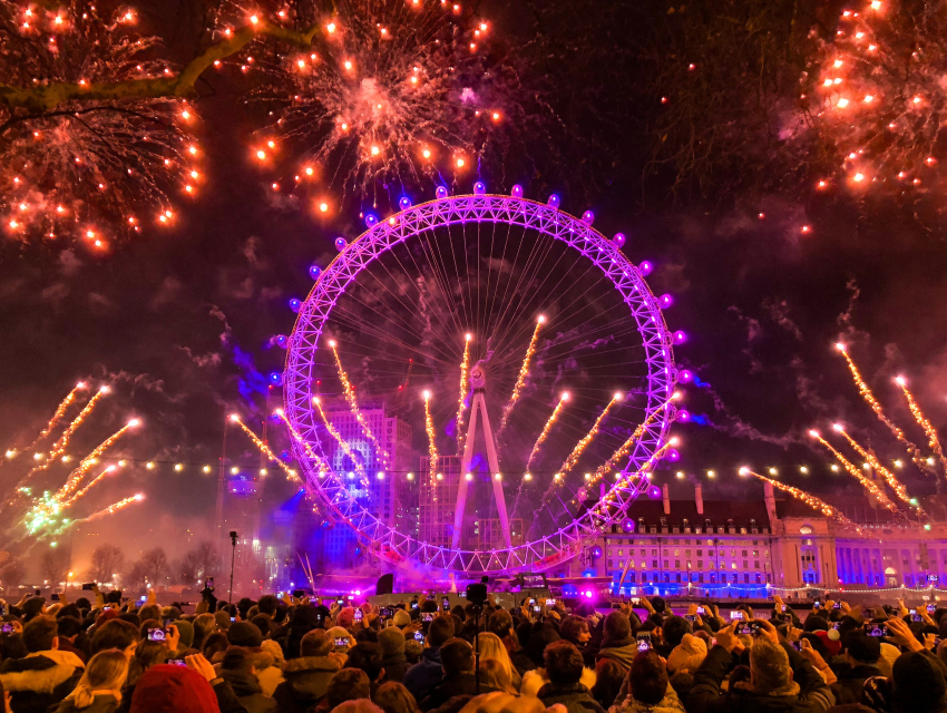 Feux d'artifice du Nouvel An