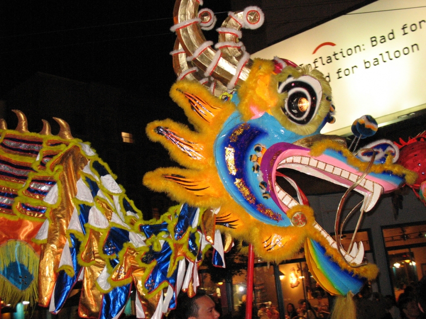 Chinees nieuwjaarsfestival en parade